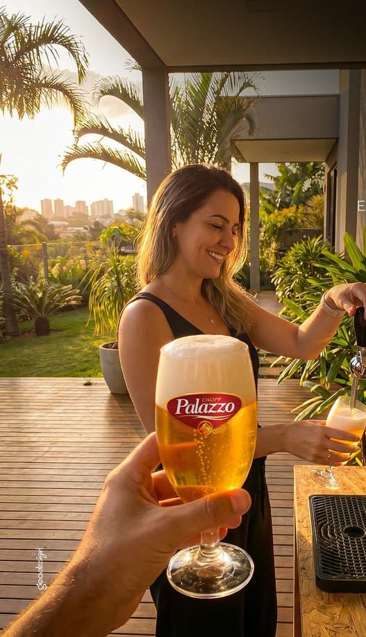 Chopp tirado na hora, do seu jeito